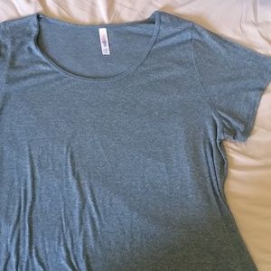 Heathered Blue Lularoe Classic Tee